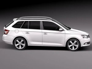 Skoda Fabia Combi 2015 3D Model
