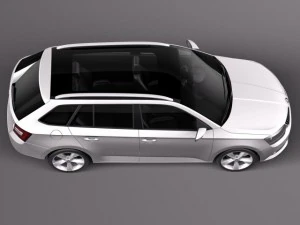 Skoda Fabia Combi 2015 3D Model