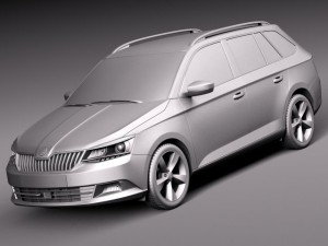 Skoda Fabia Combi 2015 3D Модель