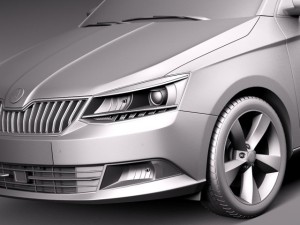 Skoda Fabia Combi 2015 3D Модель