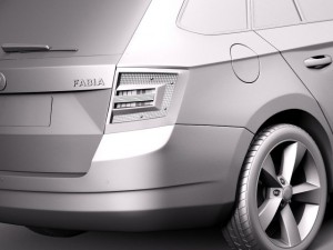 Skoda Fabia Combi 2015 3D Модель