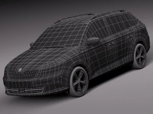 Skoda Fabia Combi 2015 3D Model