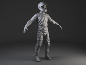 Biker Motorcycle Rider Rigged Modèle 3D