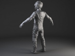 Biker Motorcycle Rider Rigged Modèle 3D