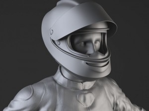 Biker Motorcycle Rider Rigged Modèle 3D