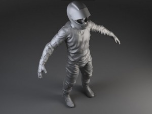Biker Motorcycle Rider Rigged Modèle 3D