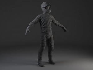 Biker Motorcycle Rider Rigged Modèle 3D