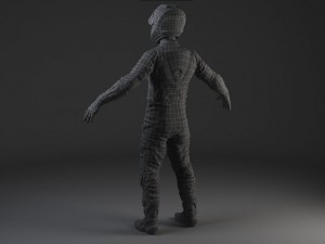 Biker Motorcycle Rider Rigged Modèle 3D