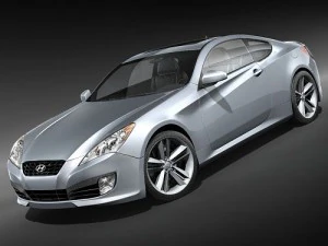 Hyundai Genesis Coupe 2009 3D Model
