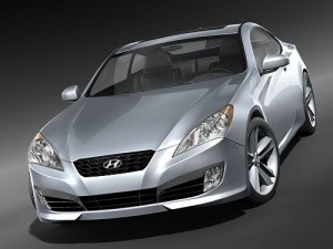 Hyundai Genesis Coupe 2009 Modelo 3D