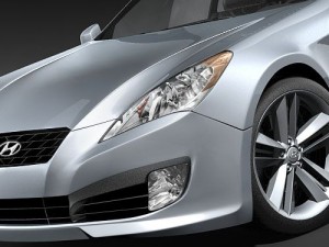 Hyundai Genesis Coupe 2009 Modelo 3D