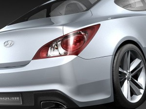 Hyundai Genesis Coupe 2009 Modelo 3D