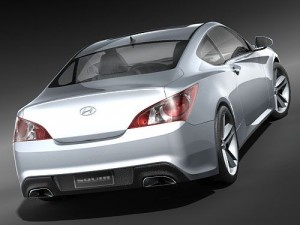 Hyundai Genesis Coupe 2009 Modelo 3D