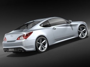 Hyundai Genesis Coupe 2009 Modelo 3D