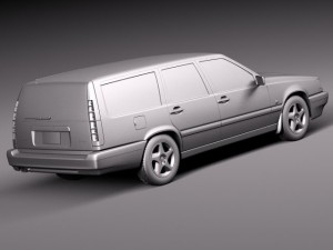 Volvo 850 Wagon 1991-1997 3D Model
