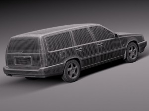 Volvo 850 Wagon 1991-1997 3D Model