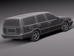 Volvo 850 Wagon 1991-1997 3D Model