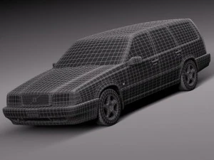 Volvo 850 Wagon 1991-1997 3D Model