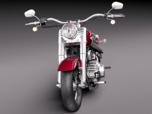 Harley Davidson Fat Boy 2015 3D Модель
