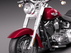 Harley Davidson Fat Boy 2015 3D Модель