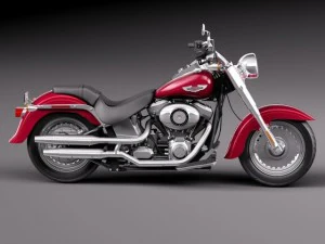 Harley Davidson Fat Boy 2015 3D Model