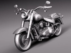 Harley Davidson Fat Boy 2015 3D Model
