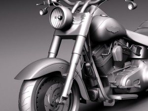 Harley Davidson Fat Boy 2015 3D Модель