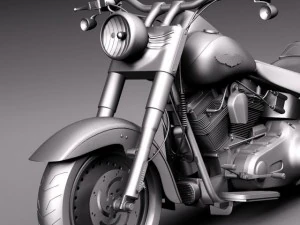 Harley Davidson Fat Boy 2015 3D Model
