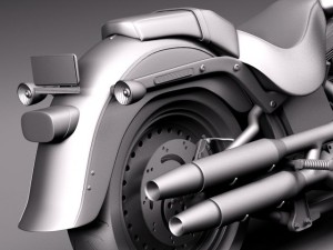 Harley Davidson Fat Boy 2015 3D Модель