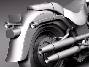 Harley Davidson Fat Boy 2015 3D Model