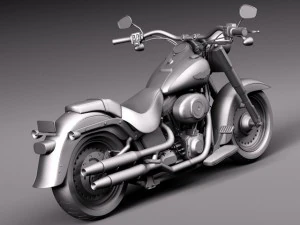 Harley Davidson Fat Boy 2015 3D Model
