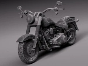Harley Davidson Fat Boy 2015 3D Model