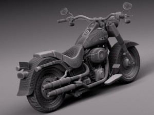 Harley Davidson Fat Boy 2015 3D Модель