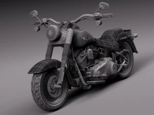 Harley Davidson Fat Boy 2015 3D Model
