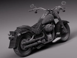 Harley Davidson Fat Boy 2015 3D Model