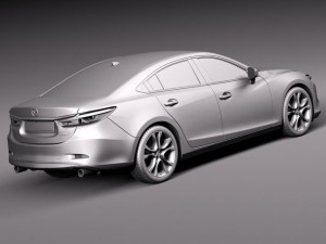 Mazda 6 Sedan 2016 3D मॉडल