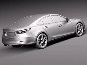 Mazda 6 Sedan 2016 3D Model