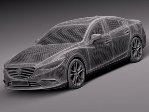 Mazda 6 Sedan 2016 3D मॉडल