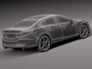 Mazda 6 Sedan 2016 3D Model