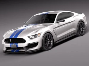 Mustang GT350 Shelby 2016 3D Model