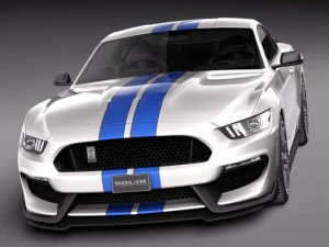 Mustang GT350 Shelby 2016 3D Model