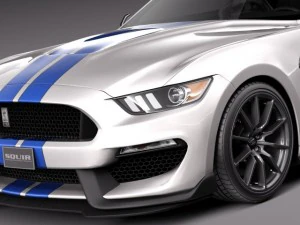 Mustang GT350 Shelby 2016 3D Model