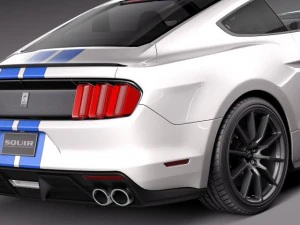 Mustang GT350 Shelby 2016 3D Model