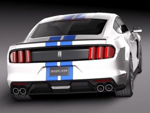 Mustang GT350 Shelby 2016 3D Model