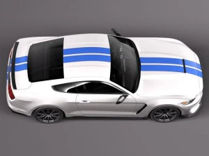 Mustang GT350 Shelby 2016 3D Model