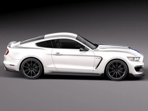 Mustang GT350 Shelby 2016 3D Model