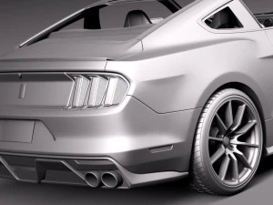 Mustang GT350 Shelby 2016 3D Model