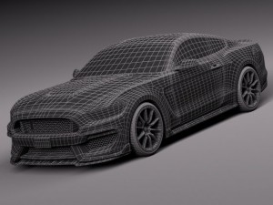 Mustang GT350 Shelby 2016 3Dモデル