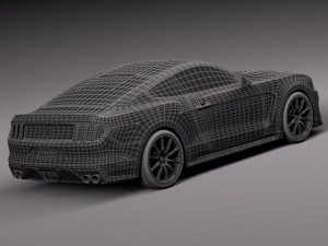 Mustang GT350 Shelby 2016 3Dモデル