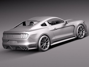 Mustang GT350 Shelby 2016 3Dモデル